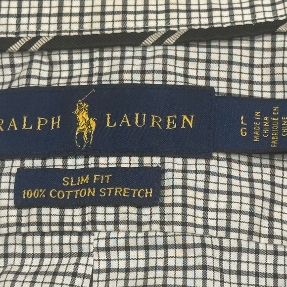 Ralph Lauren -Quality-Men's black and white - large- like new! - Picture 4 of 6